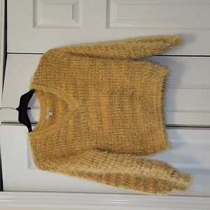 Chelsea & Violet fuzzy v neck sweater XS